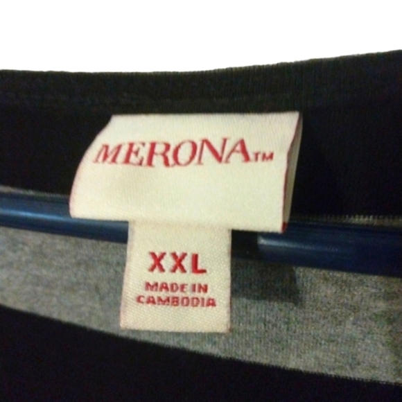 Merona Horizontal Stripped Tank Midi Length Comfy Plus Size Dress XXL - Picture 3 of 10